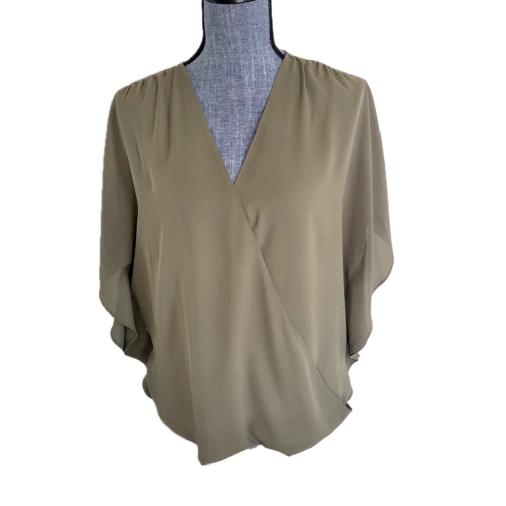 INC Olive Green Top